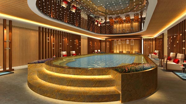 Swimming Pool of President No.8 Cruise Ship